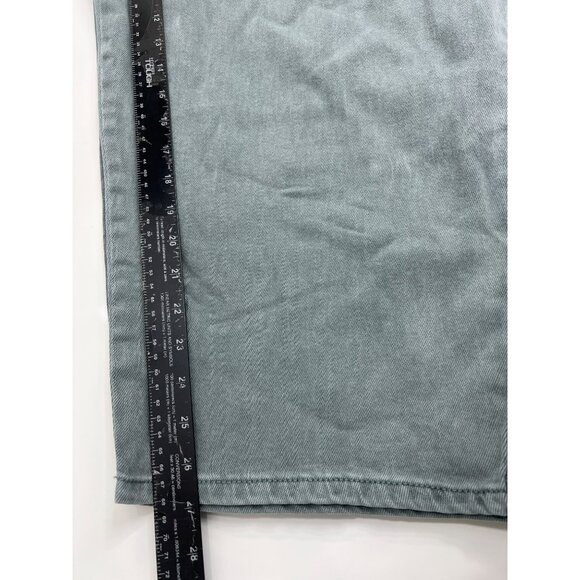 Ava & Viv Pants Womens 30W Charcoal Cotton Stretch High Rise Straight Leg NWD - Picture 7 of 9